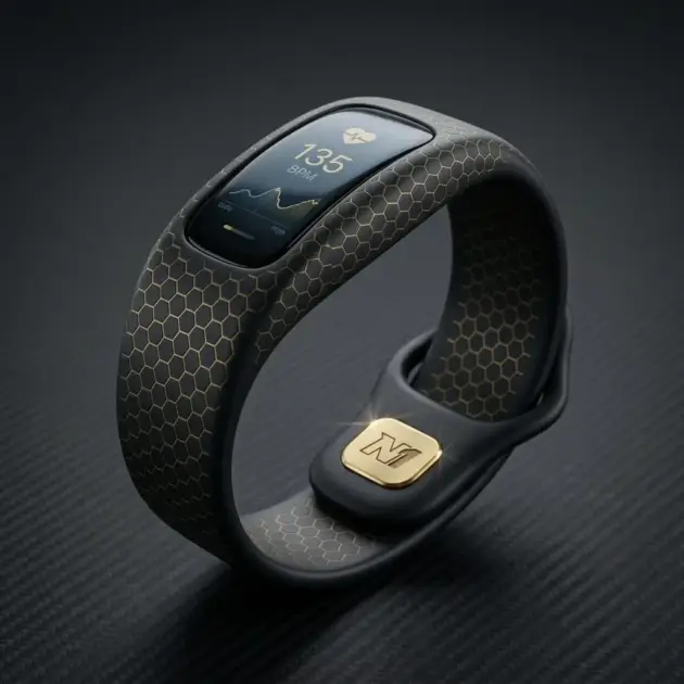 Black & Gold Smart Fitness Band